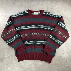80’s Windridge Multicolor Multipatterned Acrylic Cozy Knit Sweater